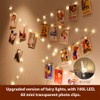 HXWEIYE Warm White Photo Clips String Light, Timer & 8