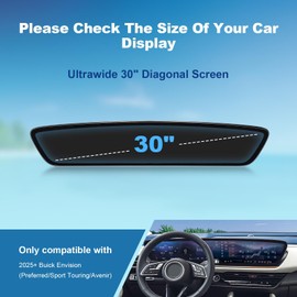 Coleya (2pcs) 2024 2025 2026 Envision Screen Protector for Buick Envision (Preferred/Sport Touring/Avenir) Ultrawide 30-inch Display, 2026 2025 Envision Accessories Ultra HD Touch Sensitive 30"