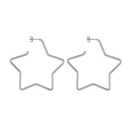 Prosteel Set of 3 pairs of stainless steel earrings for women, Creole / Huggie earrings, hoop / folding Creole earrings, 30 mm - 70 mm, gold/black/silver, Stainless Steel