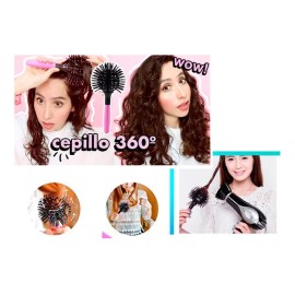 GENIAL DF Cepillo 3d Esféra 360 Modelador Para Cabello Rizos Y Onda