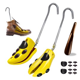 DALUBAE Boot Stretchers for Cowboy Boots, 2 Pack Adjustable Shoe Stretcher for Men's Women's Thick Wide Feet, Size 7-13