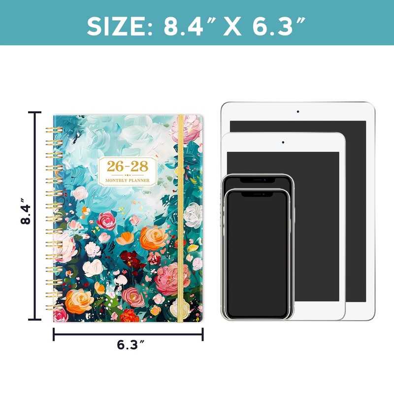 2027-2029 Monthly Planner - 3 Year Planner 2027-2029, Jan. 2027