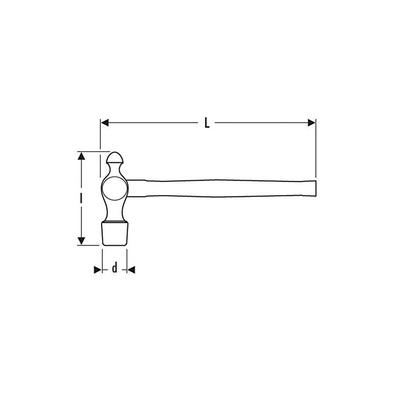 Britool E150107B Ball Pein Hammer