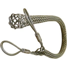 Wire & Cable Mesh Pulling Grip, Double Head Cable Pulls, Suitable for Light & Heavy Cables (D:50-63mm 1.96"-2.48")