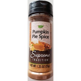 Supreme Traditions Pumpkin Pie Spice, (1) 1.25oz jar, 58 servings