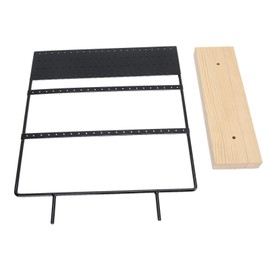 Earrings Rack Metal Ear Studs Pendant Earrings Jewelry Holder Display Stand OrganizerBlack