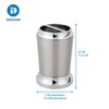 iDesign Stainless Steel Toothbrush Holder, The Preston Collection – 3"