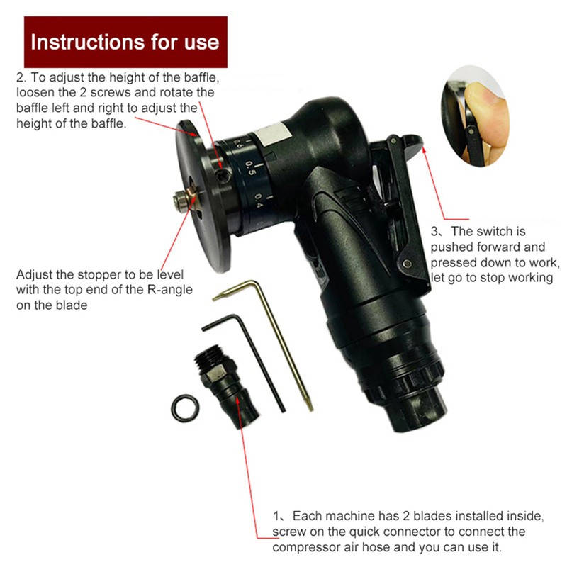 Pneumatic Chamfering Machine Carpenter Chamfering Tool Portable Handheld Grind Tool