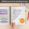 LABUK Leather Spiral 5 Subject Notebook with Removable Dividers Tabs,