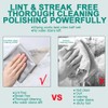 Modixun 6Pcs Microfiber Glass Cleaning Cloths, Highly Absorbent Lint Free