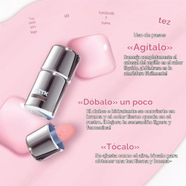 Aztk Rubor Líquido, Rubor Líquido Jelly Color, Rubor Para Mejillas, Rubor En Loción Con Cabezal De Esponja, Alta Pigmentación, Larga Duración, Resistente Al Agua, Acabado Mate, 5 Ml (Jc05)