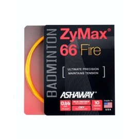 ASHAWAY ZyMax 66 Fire Badminton Set - Orange - 0.66mm