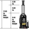 Torin 20 Ton Capacity Hydraulic Welded Heavy Duty Bottle Jack,