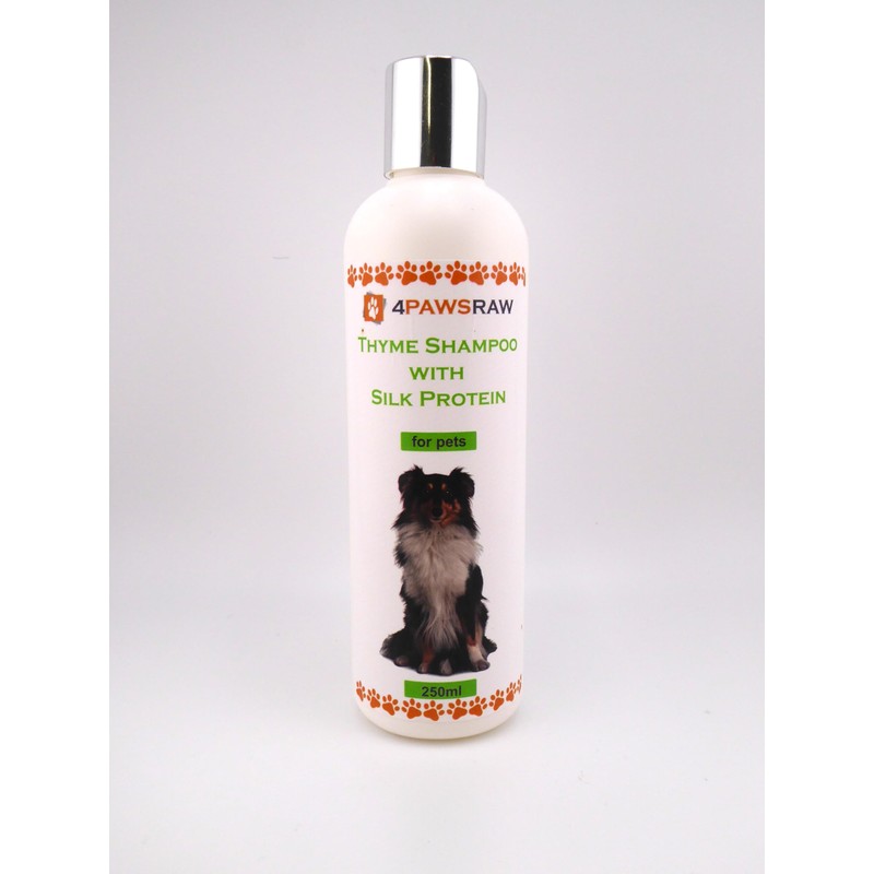 4PAWSRAW Natural Adult Dog Shampoo – Thyme with Silk Protein