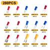 Ptiysta 280PCS Wire Connector Insulated Wire Connector Wire Terminal Wire