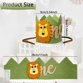 Bliceon Baby 1st Birthday Hat, Wild One Birthday Decorations, 1st Birthday Decorations Boy, 1st Birthday Crown, 1st Birthday Decorations for Boys
