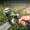 RESTMO Heavy Duty Hose Nozzle, Metal Garden Water Hose Sprayer