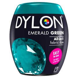 DYLON Emerald Green All-in-1 Textile Dye, for Fresh and Intense Colours, 1 x 350g