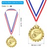 PATIKIL 2.6" Gold Silver Copper Basketball Medals, 6 Pack Basketball