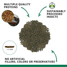 Fluval Bug Bites Turtle Food, Sticks for Medium to Large Sized Turtles, 3.53 oz., A6593, Brown