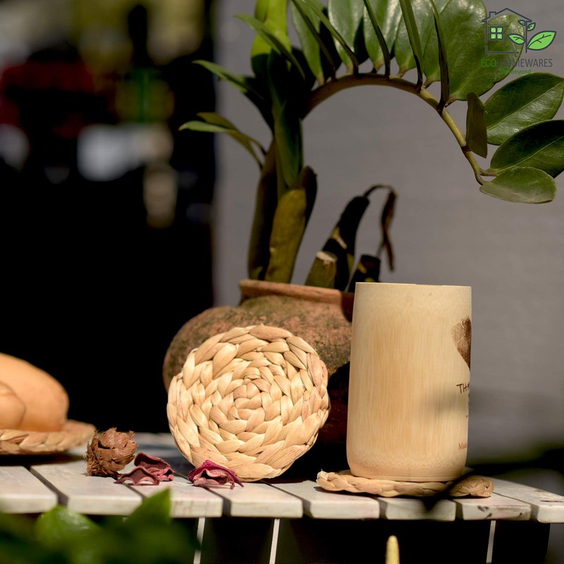 Seagrass Coasters | Durable Handmade Water Hyacinth Coaster Set of