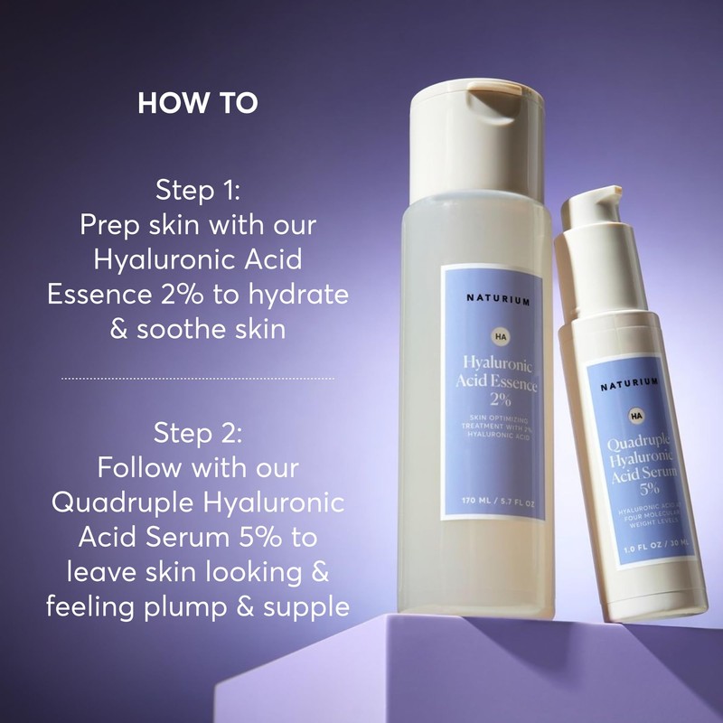 Naturium Quadruple Hyaluronic Acid Serum 5%, Hydrating & Plumping Face