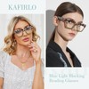 Kafirlo Oversized Reading Glasses For Women Readers Oprah Style Blue