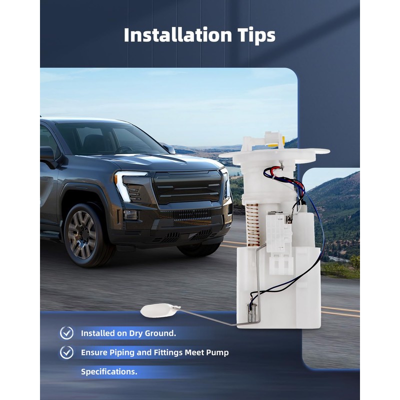 ECCPP Electric Fuel Pump Module Assembly w/Sending Unit Replacement for