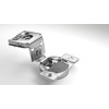 Berta 2-Pack, 1-1/4" 4D Overlay Soft Close Concealed Hinges for