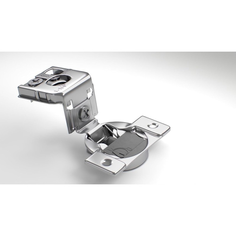 Berta 2-Pack, 1-1/4" 4D Overlay Soft Close Concealed Hinges for