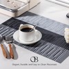 Placemats Set of 4 - Easy Clean Woven Vinyl Placemats