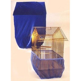 Sheer Guard Bird Cage Skirt and Cover Set - Large (Royal)