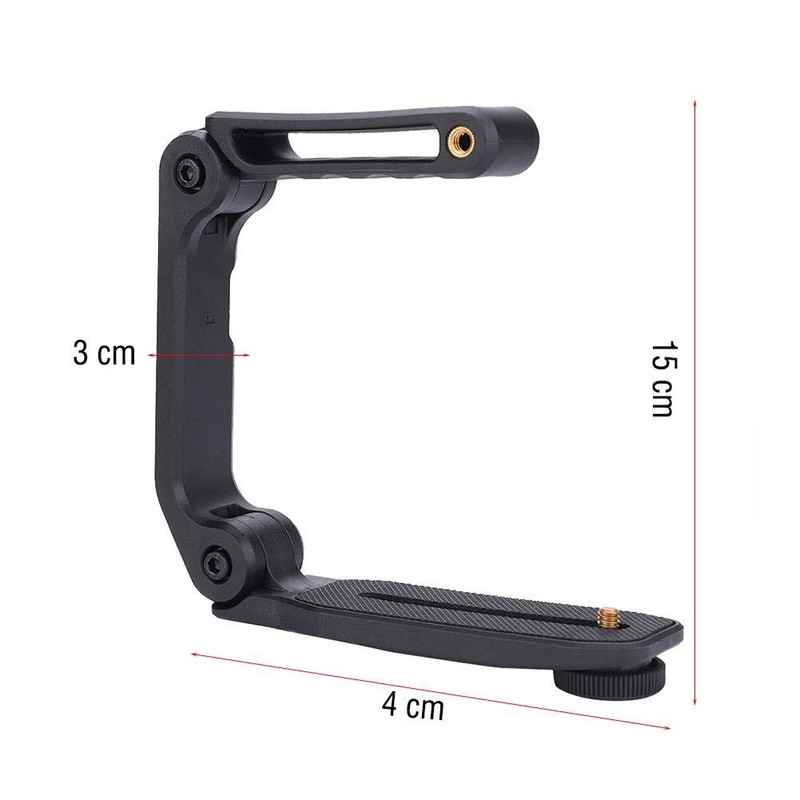 Hakeeta Camera Stabilizer U-Grip Handle Bracket Anti-shake 1/4 Screw Handheld