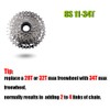 Bicycle 8-Speed Freewheel 11-34T Sprocket E-Bike