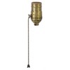 B&P Lamp® Antique Brass On-Off Pull Chain Socket