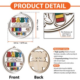 ARTSYWIX Expecting Baby Christmas Ornaments 2025, Coming Soon Pregnancy Announcement, Expecting Mom Gift for Pregnant Women, Wife Gifts from Husband, Parents to Be, New Baby Girl Boy Pregnant Ornament