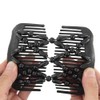 Yeshan Magic Hair Side Combs for Women Wood Beaded Stretch