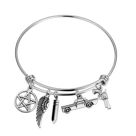 Supernatural Inspired Bracelet SPN Jewelry Horror Movie Gift for Women Men (SPN Bracelet)