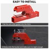 Clamp on Trailer Hitch 2" Receiver for Tractor Bucket, Non-Slip