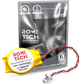 Rome Tech CR2016 CMOS Battery for Lenovo ThinkPad L13 Yoga Gen 2 (Type 21AD, 21AE) - 5B10S73571 - BIOS RTC 3V CR 2016 CMOS Battery with 2 Pin 2 Wire Cable