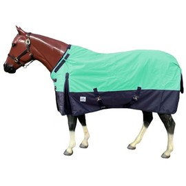Rugged Ride 1200 Denier Waterproof Adjustable Neck Turnout Sheet - with Black Skirt