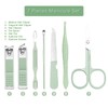 Manicure Set - 7 Pieces Professional Travel Nail Clippers with