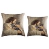 Jesus Painting The Life Of Jesus German Shepherd Throw Pillow