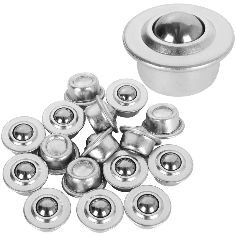 16PCS 5/8 Inch Roller Ball Transfer Bearing, Ball Bearing Rollers,