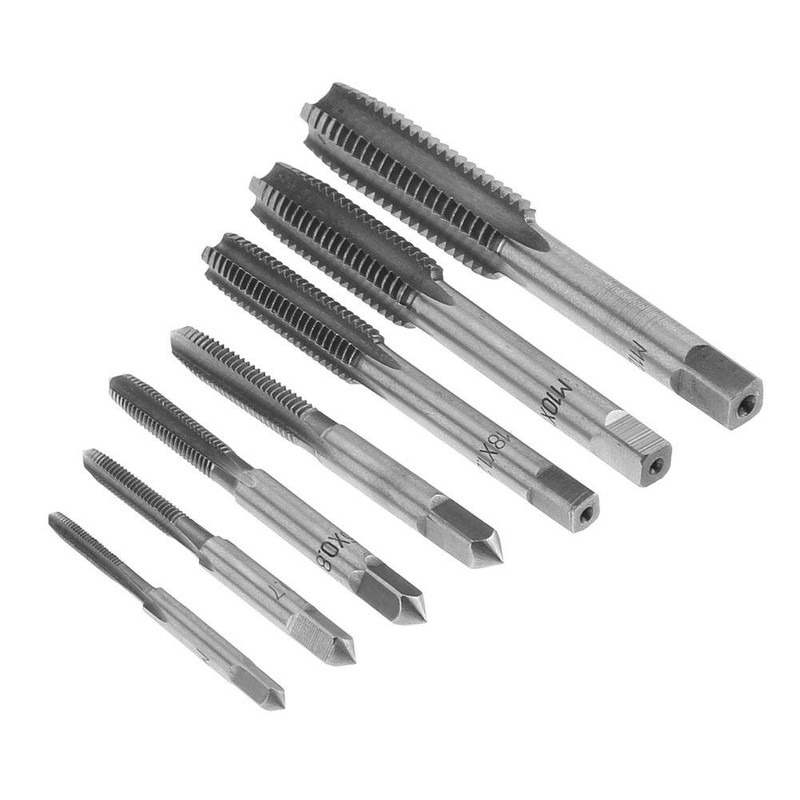 KEWAYO Drill Taps, Set of 7, High Speed Steel Tap
