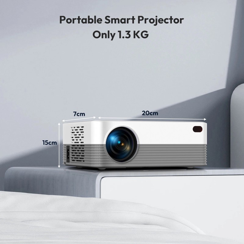 XGODY Mini Portable Smart Projector 4K LED Android 5G WIFI