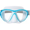 Cressi Fiji Unisex Adult Snorkel Mask, Transparent/Aquamarine, One Size