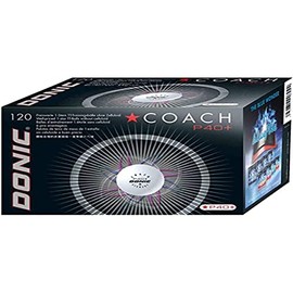 Donic P40+ Coach Box 120u, White