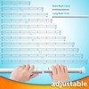 Heavy Duty Curtain Rods for Windows, 120 to 136 Adjustable
