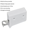 xianynow 4 Pcs White Adjustable Wall Mount, Steel Cupboard Hanger
